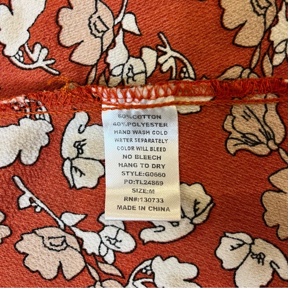 UMGEE Orange/Cream Floral Lace-Trim Sundress - FREE SHIPPING on Bundles $85+ - Picture 11 of 13